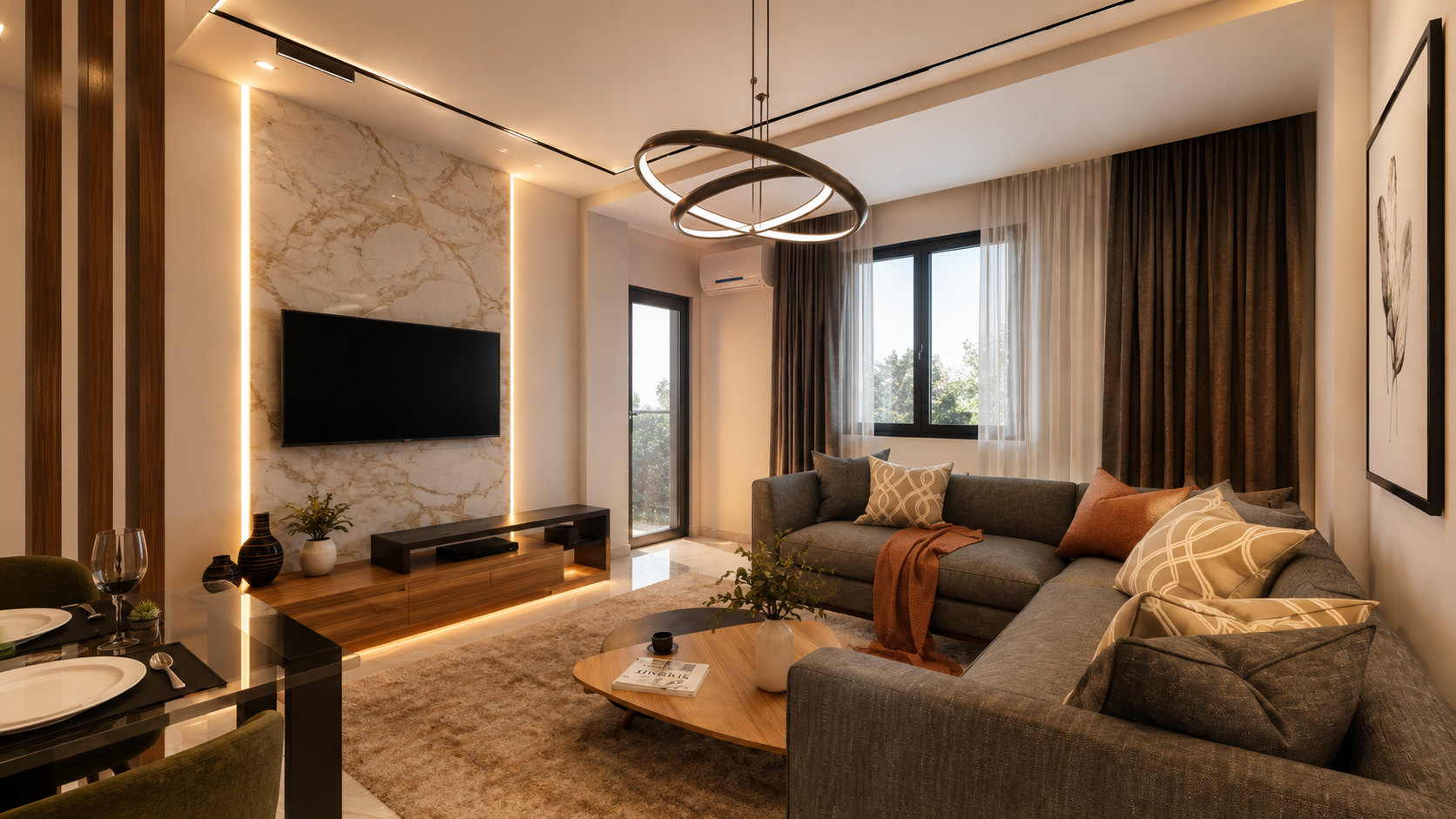 Three-Bedroom Apartment | 82.76 m² — Refined Finishes