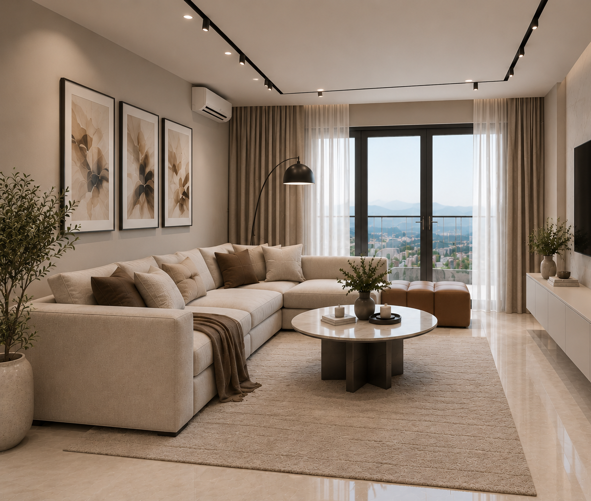 شقة F4 | 150.73 م² — خصوصية المساحة وتميّز التصميم