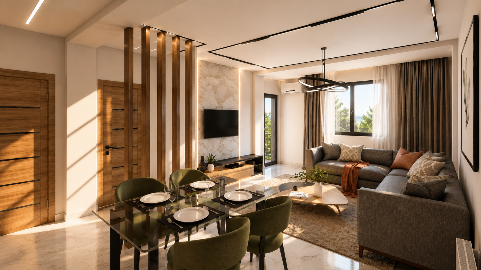 Three-Bedroom Apartment | 82.76 m² — Refined Finishes