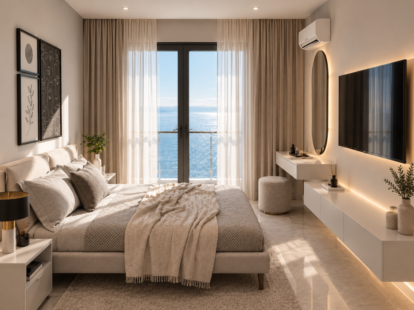 شقة F4 | 150.73 م² — خصوصية المساحة وتميّز التصميم